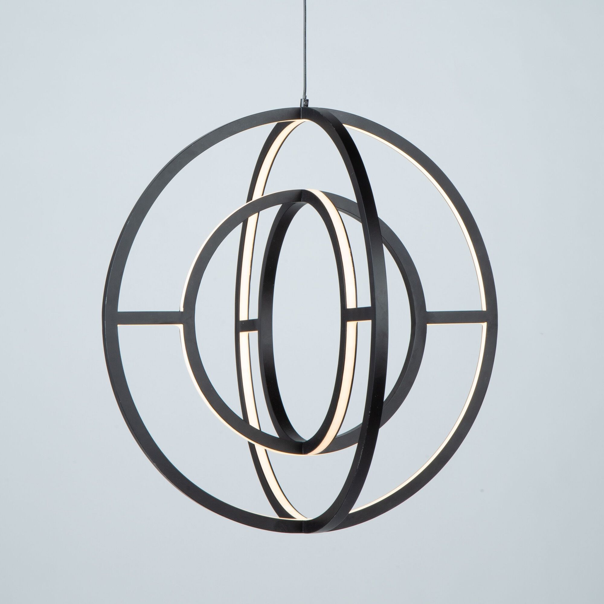 Celestial 4 Light 16 inch Matte Black Chandelier Ceiling Light