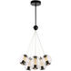 Arlo LED 25.5 inch Black Chandelier Ceiling Light