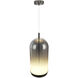 Nebulosa LED 7.1 inch Graphite Pendant Ceiling Light in Smoke and White