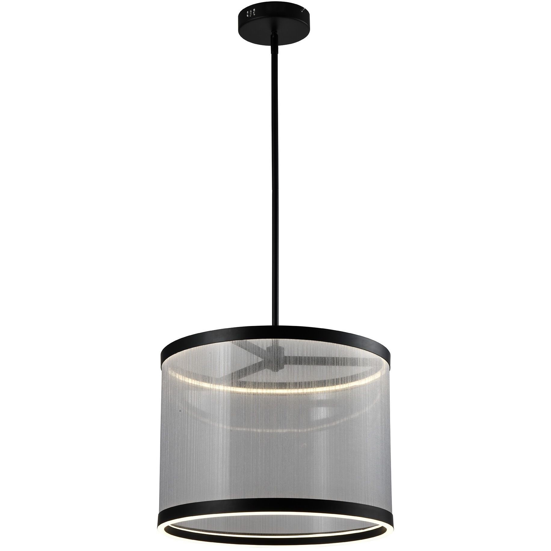 Cora LED 17.7 inch Black and Black Pendant Ceiling Light