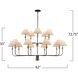 Providence 15 Light 62 inch Black and Brushed Brass Chandelier Ceiling Light