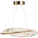 Stella LED 23.75 inch Brushed Brass Pendant Ceiling Light