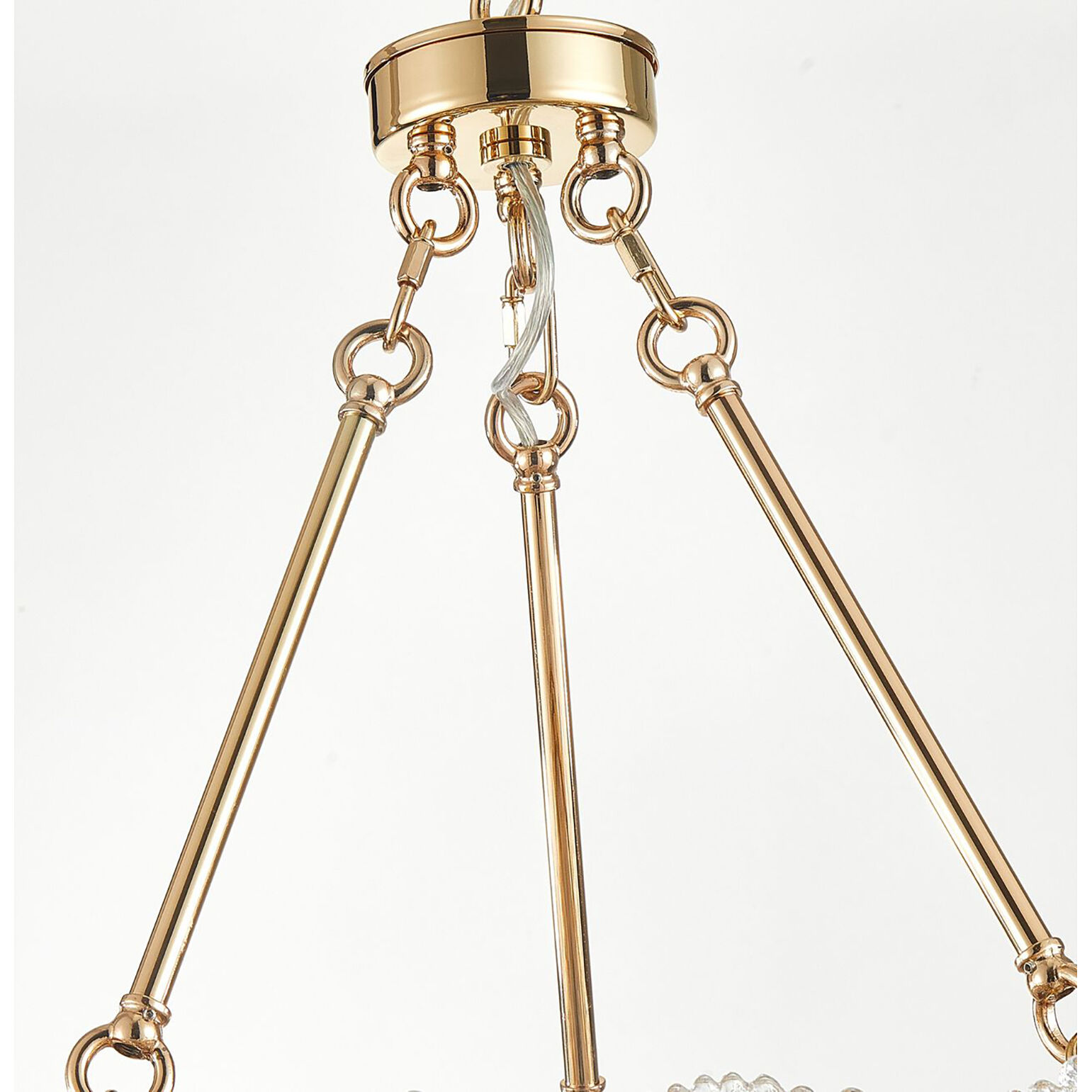 Bloom LED 23.5 inch Brass Chandelier Ceiling Light