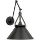 Brydon LED 13.5 inch Black Sconce/Pendant Ceiling Light