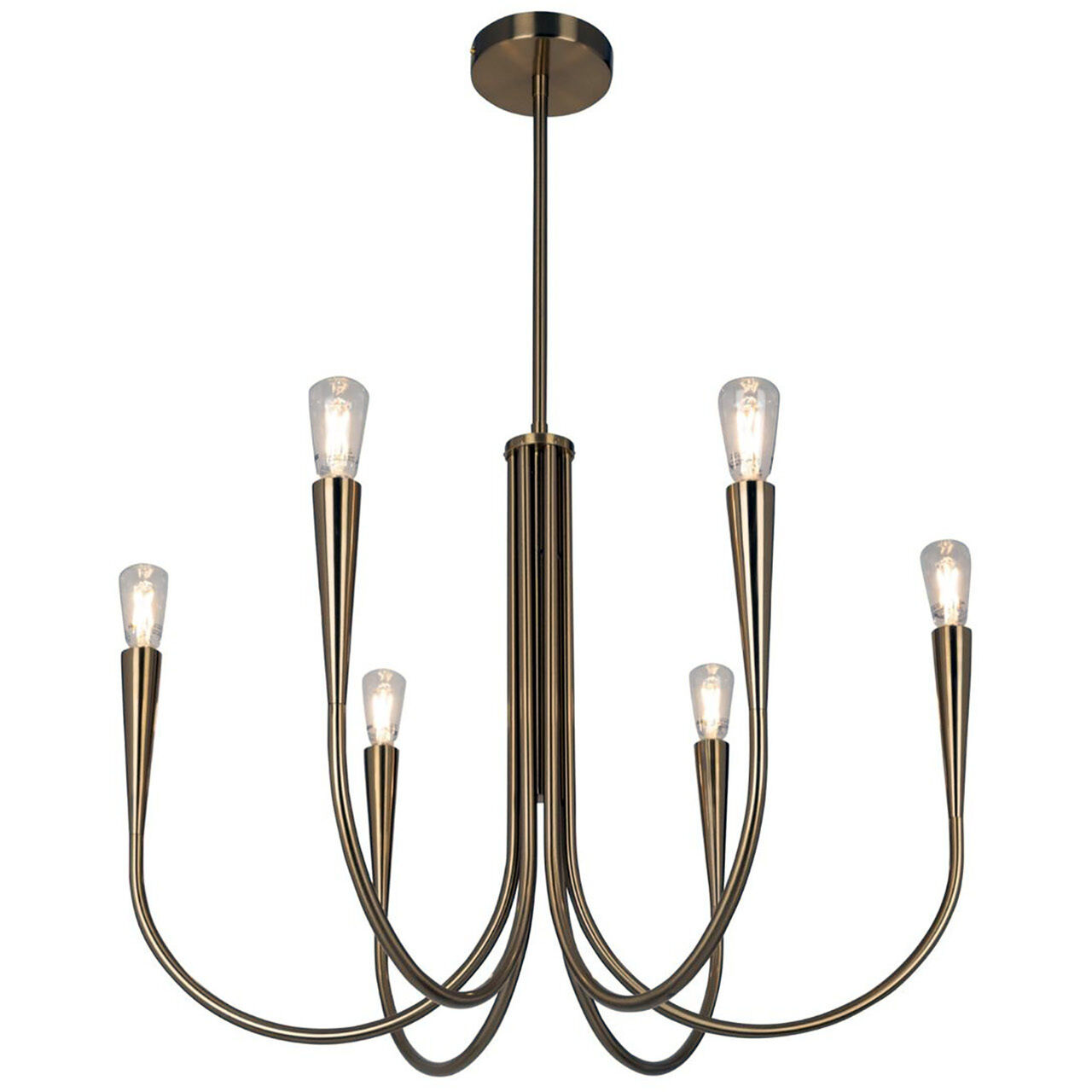 Bronte LED 24.5 inch Brass Chandelier Ceiling Light