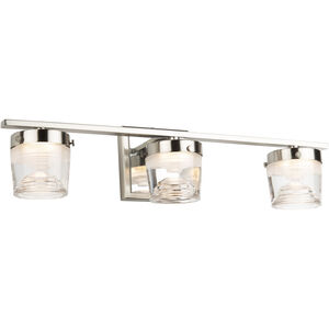 Newbury LED 22 inch Brushed and Polished Nickel Bathroom Wall Sconce Wall Light