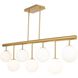 Aurelia LED 48 inch Brass Island Lights Ceiling Light