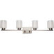 Saville LED 33 inch Brushed Nickel Bathroom Vanity Wall Light