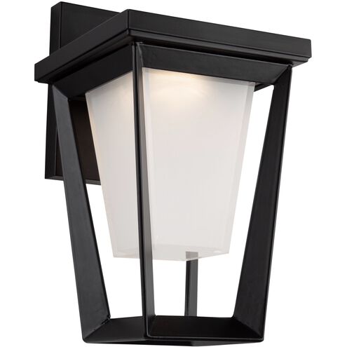 Waterbury LED 9.06 inch Black Outdoor Wall Light, Coach Light