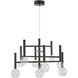 Terra LED 25.5 inch Black Chandelier Ceiling Light