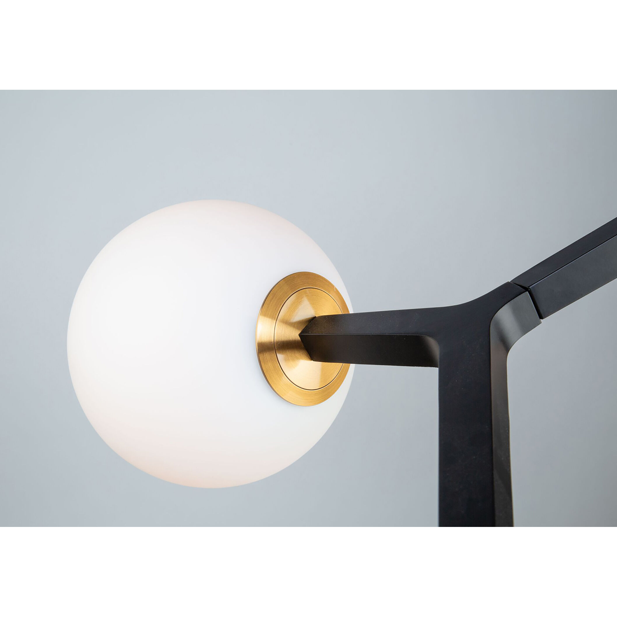 Ravello LED 47.25 inch Black and Harvest Brass Pendant Ceiling Light