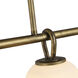 Velora LED 34.6 inch Legacy Brass Linear Island Pendant Ceiling Light