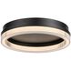 Ari LED 15.8 inch Black Flush Mount Ceiling Light
