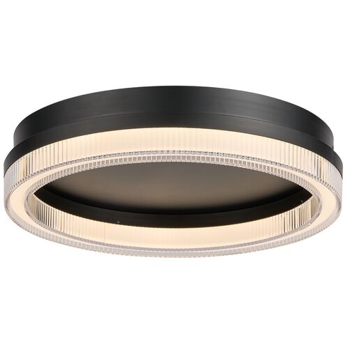 Ari LED 15.8 inch Black Flush Mount Ceiling Light