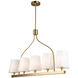 Rhythm Island Light Ceiling Light in Brushed Gold