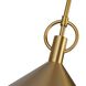 Abruzzo 1 Light 11.25 inch Brass Down Pendant Ceiling Light