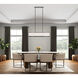 High Street 8 Light 38 inch Black Pendant Ceiling Light