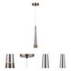 Sunnyvale LED 2.5 inch Pearl Black and Smoke Down Pendant Ceiling Light