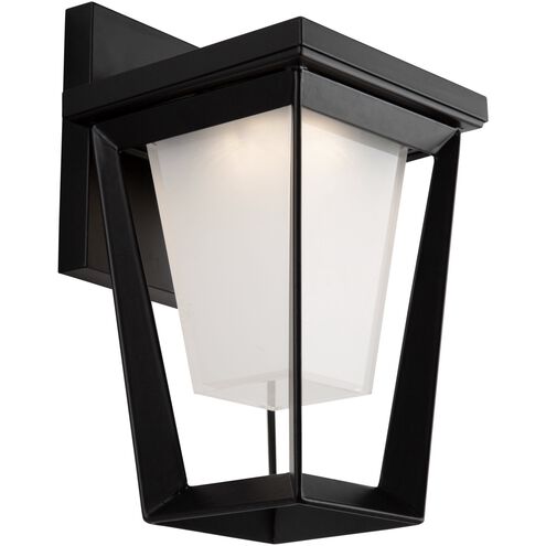 Waterbury LED 9.06 inch Black Outdoor Wall Light, Coach Light