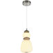 Strata LED 6.7 inch Satin Nickel Pendant Ceiling Light