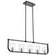 Cheshire 5 Light 40 inch Black and Nickel Island Light Ceiling Light in Black and Brushed Nickel