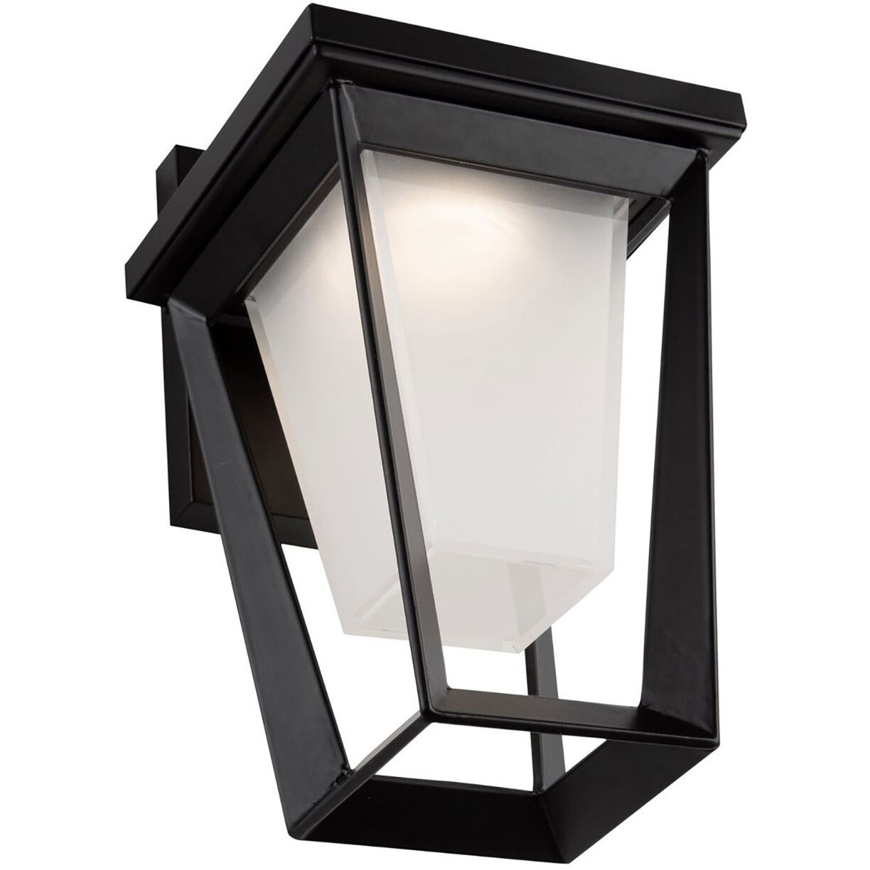 Waterbury LED 9.06 inch Black Outdoor Wall Light, Coach Light