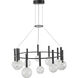 Terra LED 33 inch Black Chandelier Ceiling Light