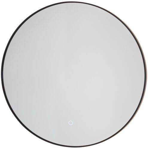 Reflections 31.5 X 31.5 inch Matte Black LED Mirror