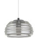 Haze LED 12.5 inch Black Pendant Ceiling Light in Smoke