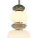 Strata LED 6.7 inch Satin Nickel Pendant Ceiling Light
