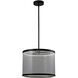 Cora LED 17.7 inch Black and Black Pendant Ceiling Light