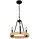 Perris LED 16 inch Black Chandelier Ceiling Light