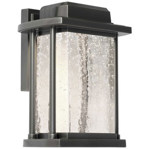 Addison LED 15 inch Slate Outdoor Wall Light in Silver Leaf 