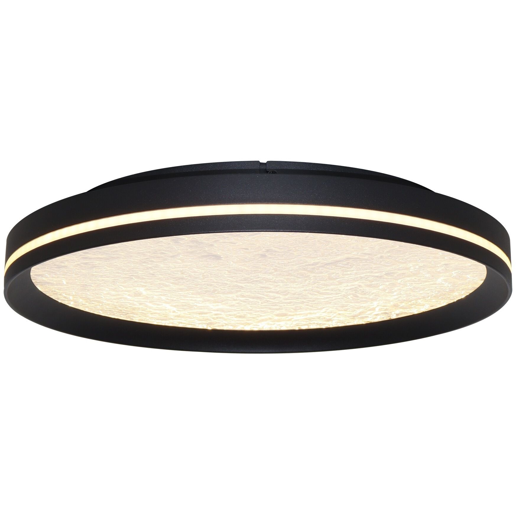 Luna LED 20 inch Black Flush Mount Ceiling Light