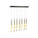 Lumina LED 45 inch Forged Bronze Linear Pendant Ceiling Light