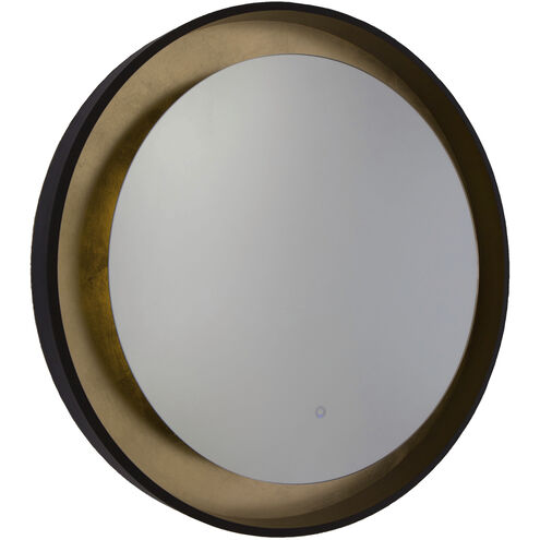 Reflections 31.5 X 31.5 inch Oil Rubbed Bronze and Gold Leaf Wall Mirror