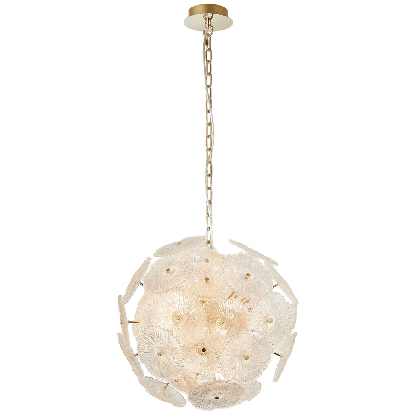 Bloom LED 19.5 inch Brass Chandelier Ceiling Light