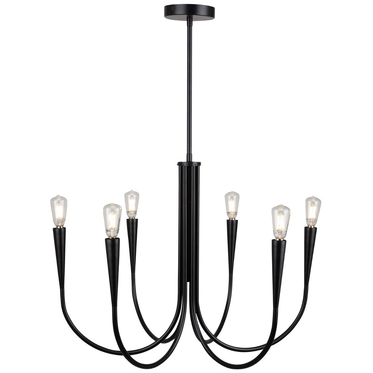 Bronte LED 24.5 inch Black Chandelier Ceiling Light