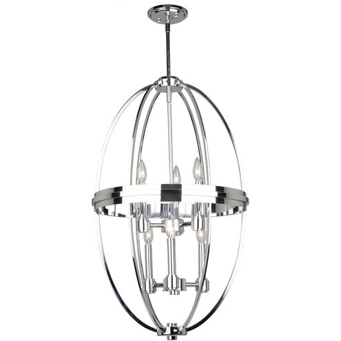 Roxbury 6 Light 19.5 inch Chrome Up Chandelier Ceiling Light