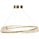 Stella LED 31.5 inch Brushed Brass Pendant Ceiling Light