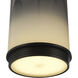 Nebulosa LED 7.1 inch Graphite Pendant Ceiling Light in Smoke and White