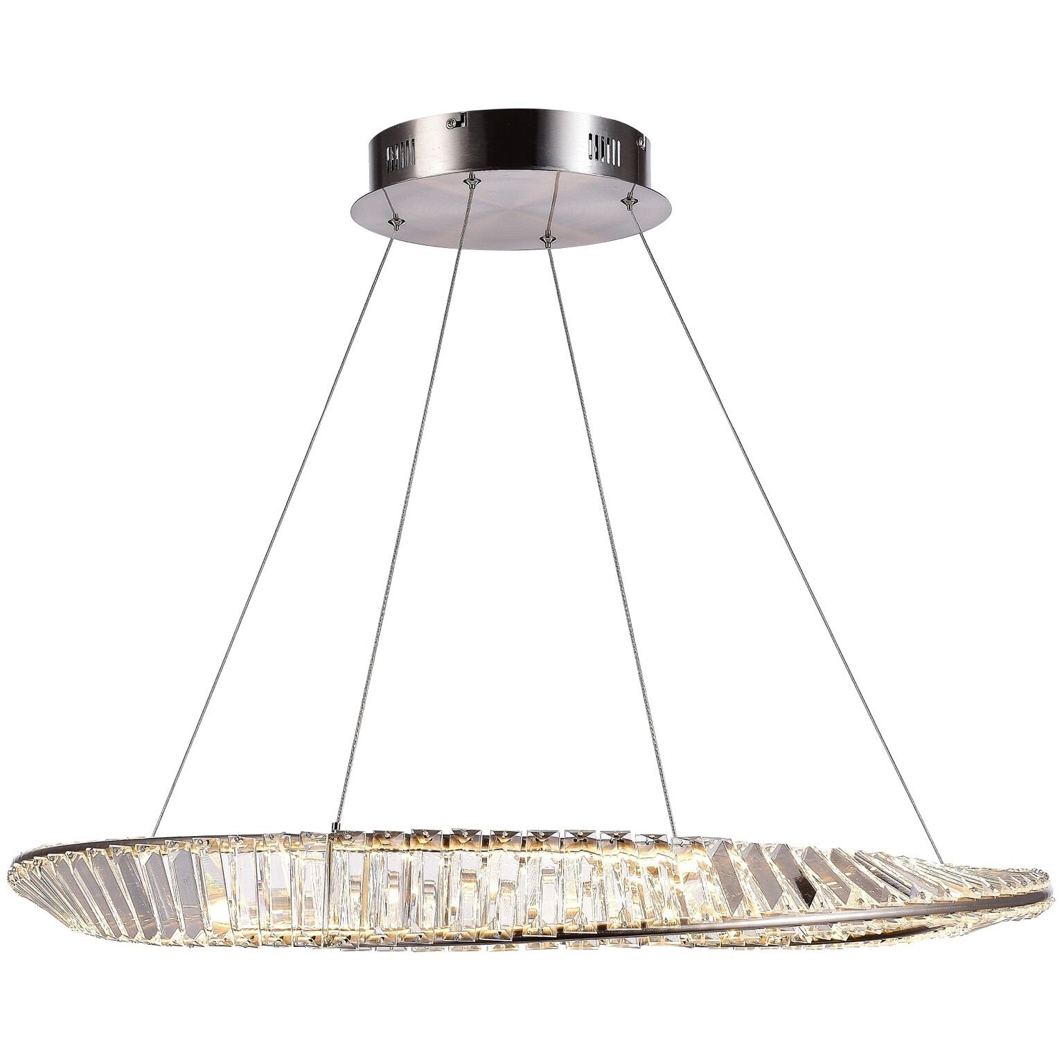 Stella 31.5 inch Satin Nickel Pendant Ceiling Light
