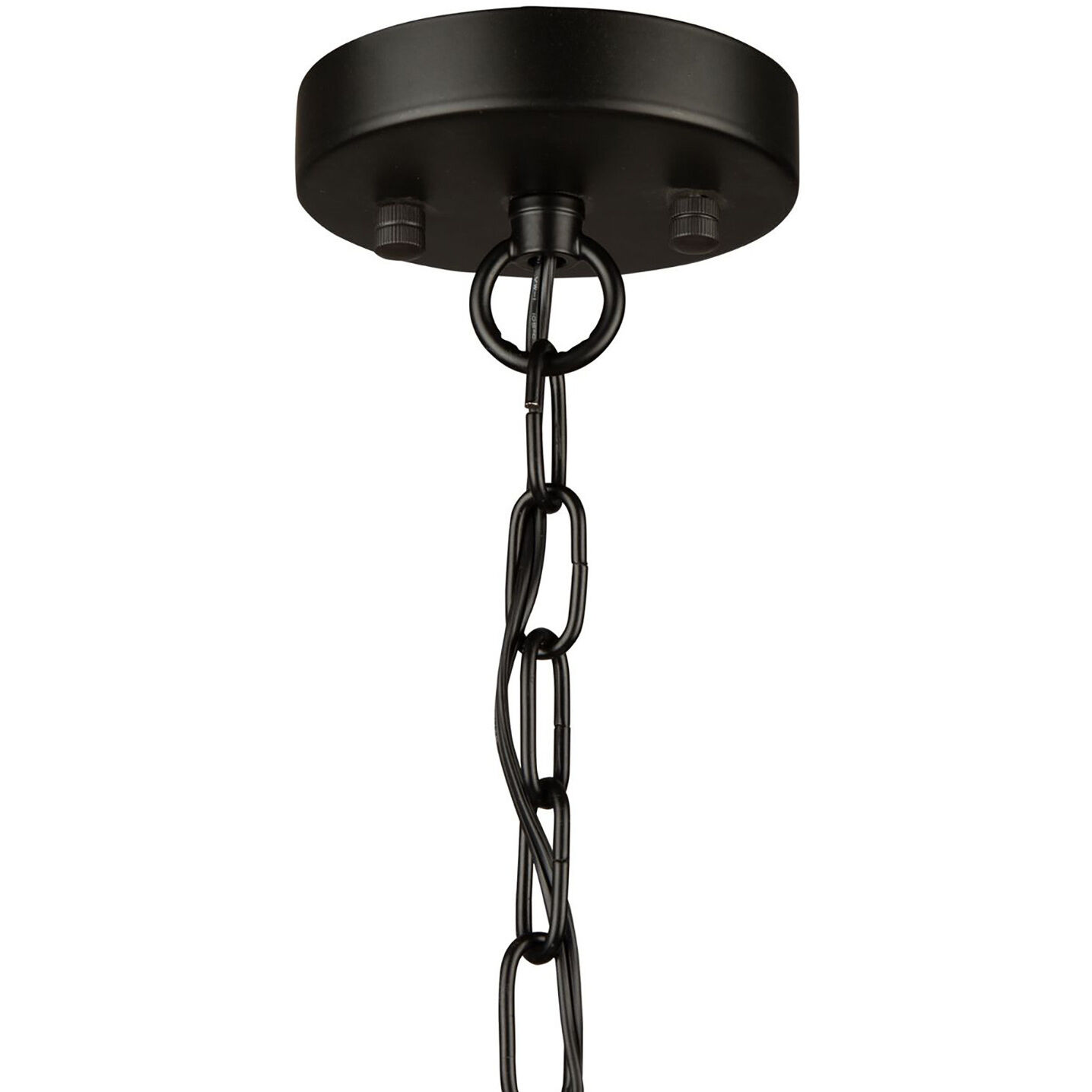 Perris LED 16 inch Black Chandelier Ceiling Light