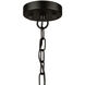 Perris LED 16 inch Black Chandelier Ceiling Light