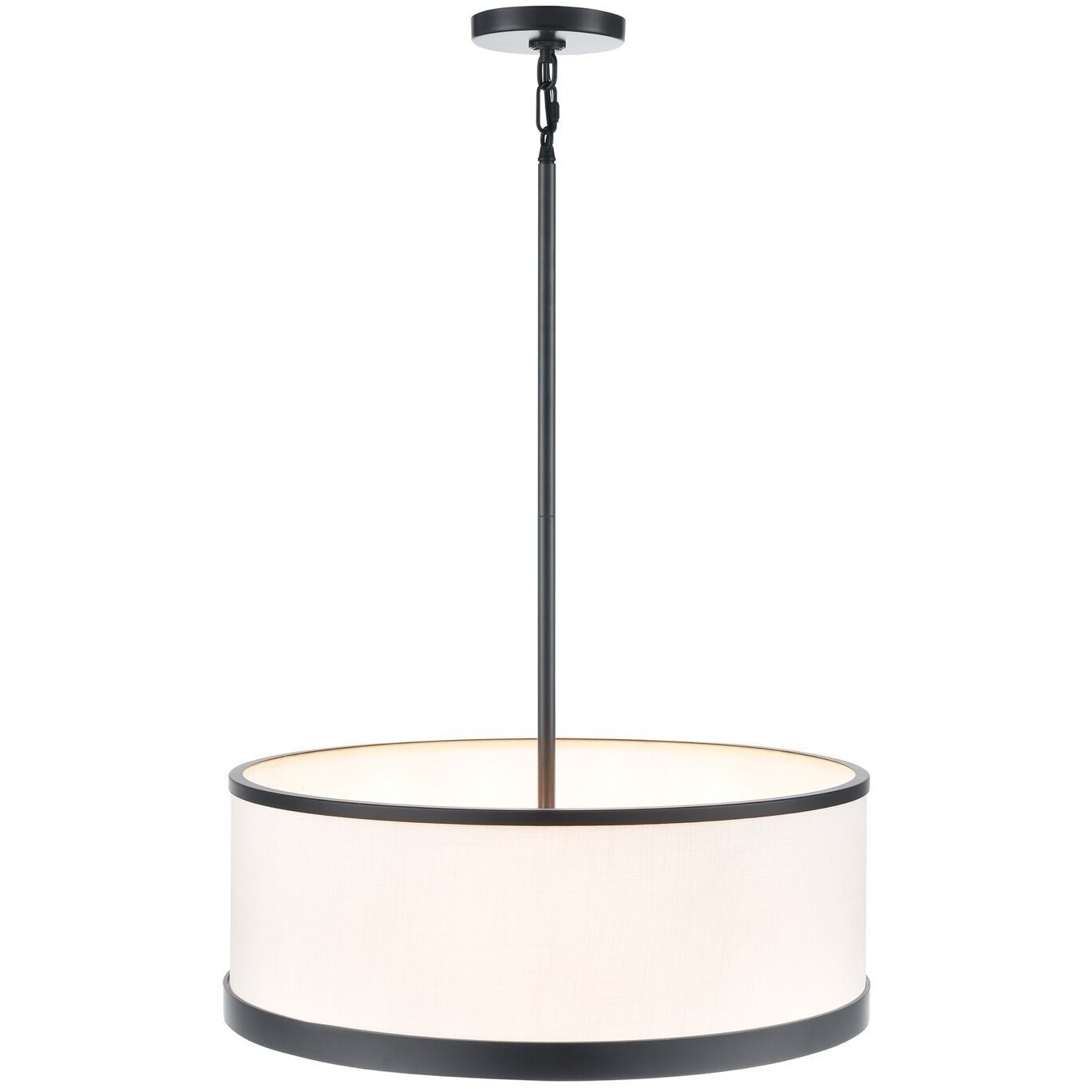 High Street 4 Light 18 inch Black Pendant Ceiling Light