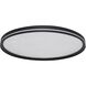 Luna LED 20 inch Black Flush Mount Ceiling Light