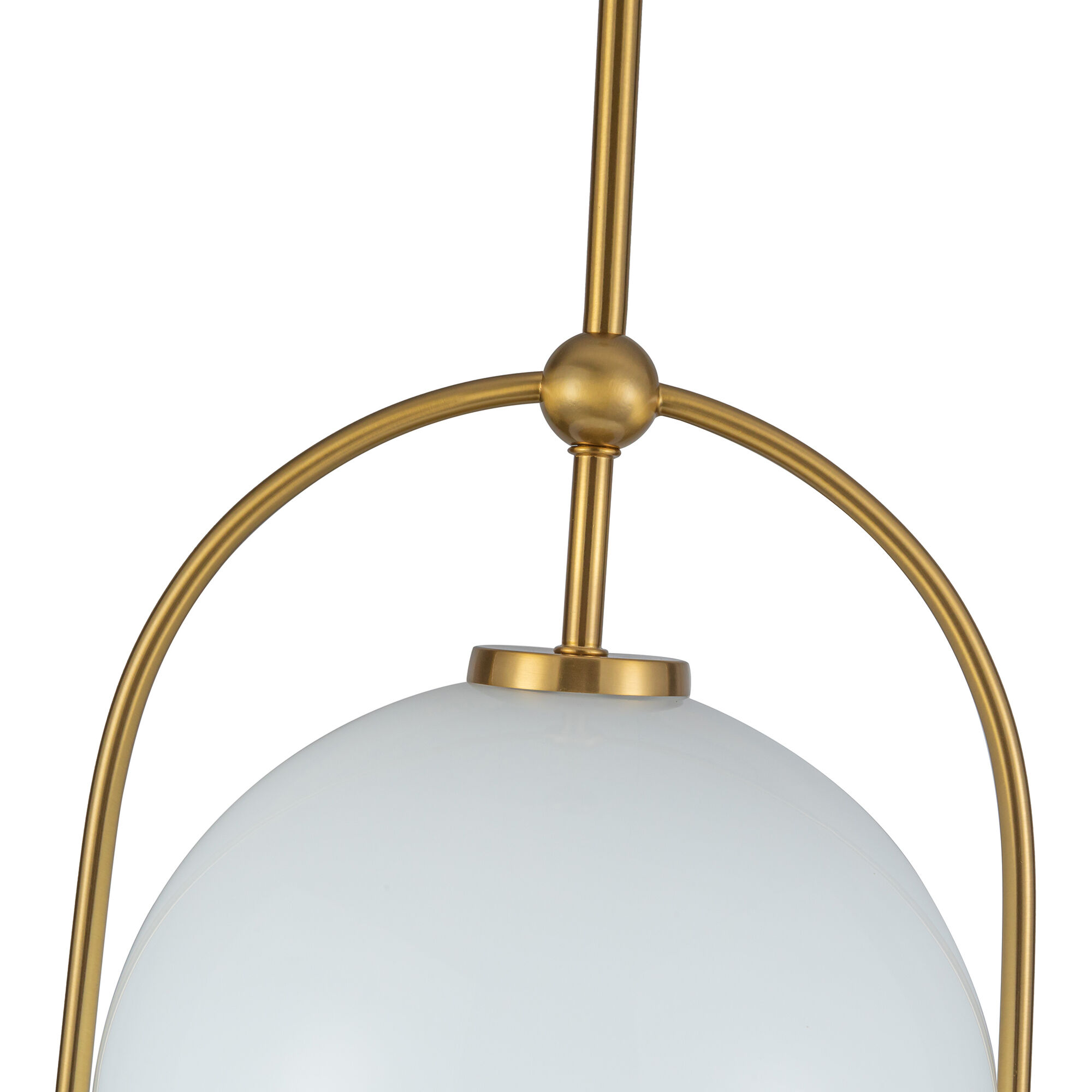 Dahlia 1 Light 11.5 inch Brushed Brass Pendant Ceiling Light
