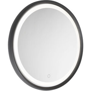 Reflections 24 inch Matte Black Wall Mirror