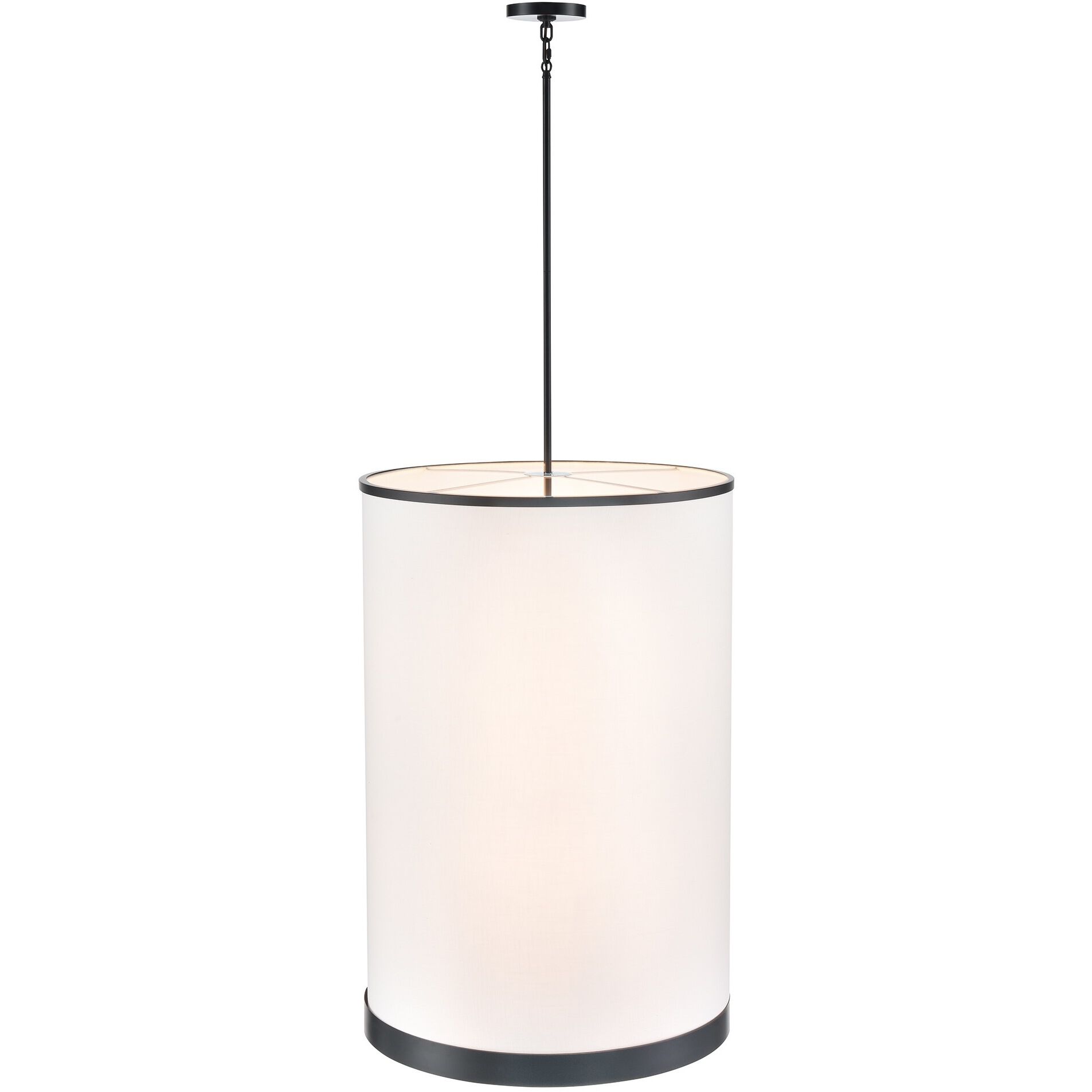 High Street 8 Light 24.02 inch Black Pendant Ceiling Light