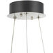 Alya LED 31.5 inch Polished Nickel Chandelier Ceiling Light